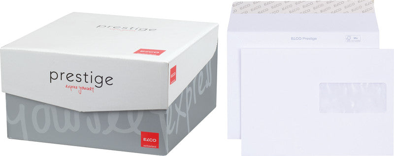 Elco Couvert C5, ohne Fenster, selbstklebend, weiss, 120 g/m² – 250 Stk.