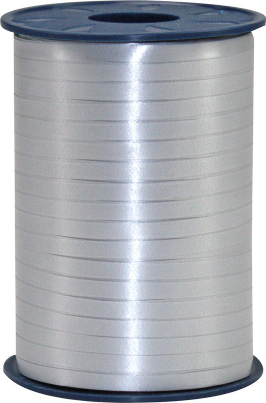 Präsent Geschenkband – America – Kunststoff, 10 mm × 250 m, Silber
