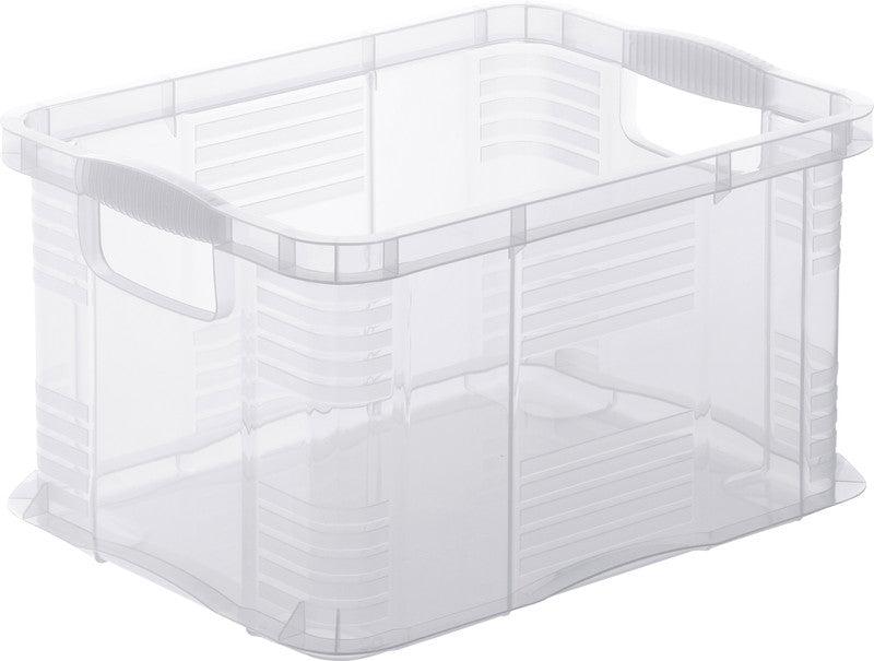 Rotho Systembox Agilo – Kunststoff, transparent, 39 × 21,5 × 29 cm