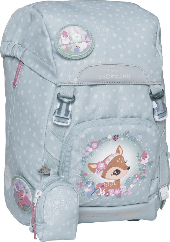 Beckmann Schulrucksack Classic 1st – Forest Deer Dusty Mint