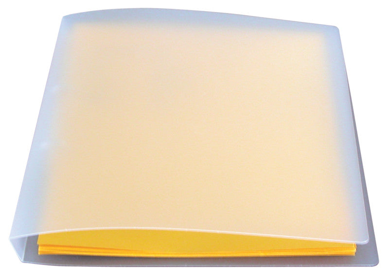 Biella Ringbuch Cylar – A4 Hochformat – 2-Ring-Mechanik, Ø 15 mm, Rücken 22 mm – Transparent, Kunststoff