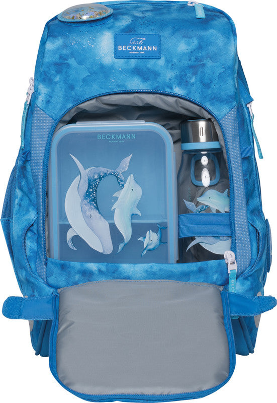 Beckmann Schulrucksack Active Air Flx – Ocean – 26,0×39,0×22,0 cm – recycelte PET-Flaschen