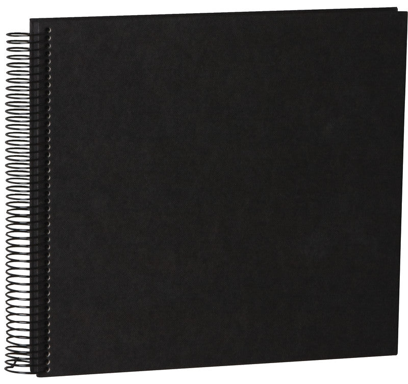 Semikolon Fotoalbum – für 230 × 223 mm, schwarz, Spiralbindung, Textil