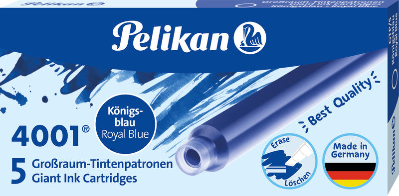 Pelikan Tintenpatronen 4001 – Königsblau, 5 Stk.