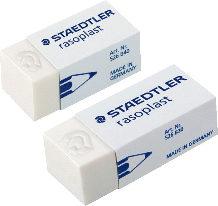 Staedtler Radierer – für Bleistifte – 43 × 13 × 19 mm – Kautschuk – Weiss