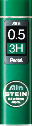 Pentel Bleistiftminen – Graphit, 0,5 mm, 40 Stk.