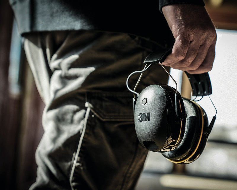 3M WorkTunes Connect Kapselgehörschutz – Bluetooth, mit Mikrofon, 31 dB, Kopfbügel, Schwarz