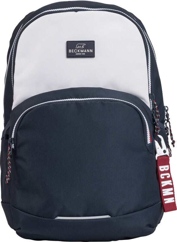 Beckmann Junior Sport Rucksack – Navy White – 31.0×45.0×22.0 cm – 30 l – recycelte Materialien