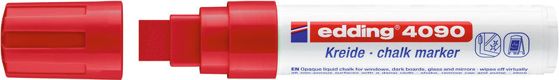 Edding Kreidemarker 4090 – Keilspitze, 4–15 mm – Rot