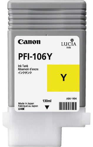 Canon Tintenpatrone PFI-106, Gelb – für Inkjetdrucker/Multifunktionsgeräte