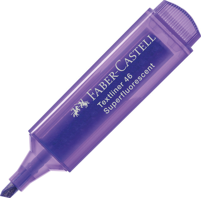 Faber-Castell Textmarker Violett – Keilspitze, 1–5 mm, nachfüllbar
