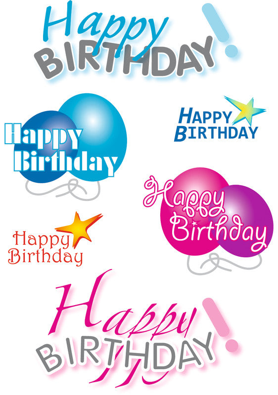 HERMA Schmucketiketten – Happy Birthday – 18 Stück – permanent – mehrfarbig