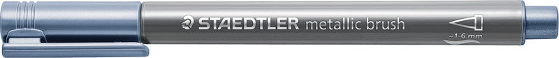 Staedtler Pinselstift – sortiert, Kunststoffschaft, 7er-Pack, pigmentierte Metallic-Tinte, für dunkles Papier