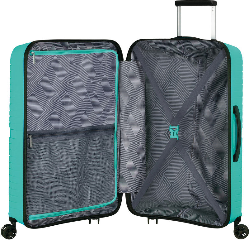 American Tourister Trolley Airconic – 67 l, Hartschale, 4 Doppelrollen, mit TSA, Aqua