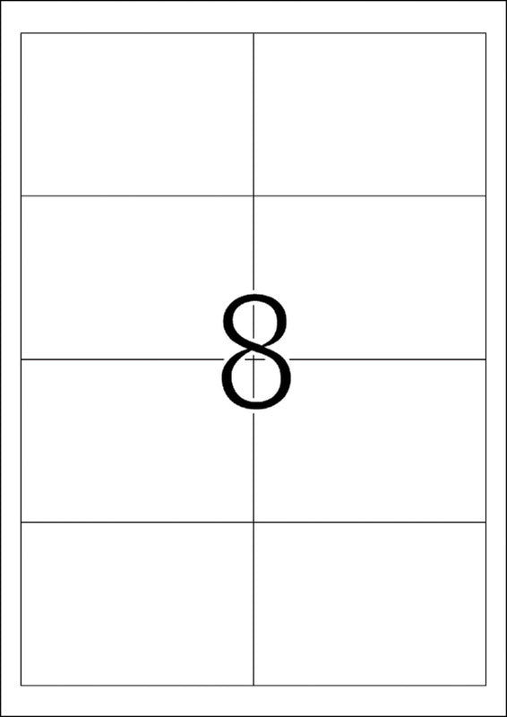 HERMA Etiketten A4 97 × 68 mm – Papier, weiss – permanent haftend – Laser/Inkjet – 200 Blätter (1'600 Stk.)