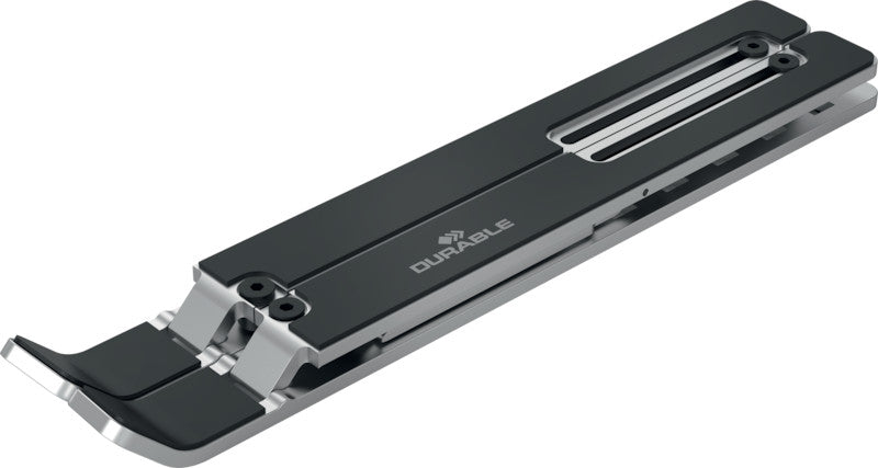 Durable Tablet-/Notebookhalter – für Notebooks und Tablets bis 15", Aluminium, Silber Metallic