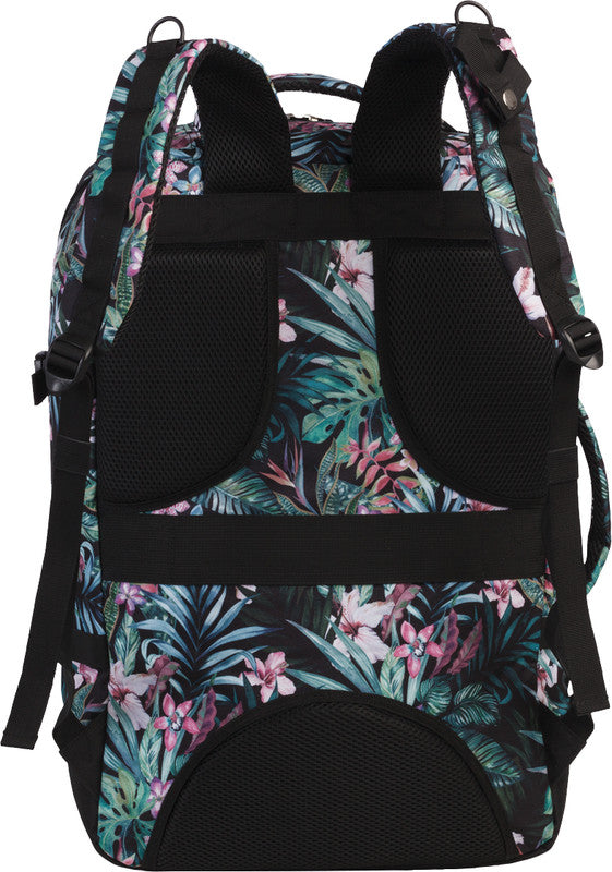Bestway Cabin Pro Notebook-Rucksack – 40 l, wasserabweisend, Kunststoff, dunkelgrün/rosa