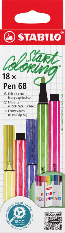 STABILO Filzstifte, Strichbreite 1 mm, 18 Farben