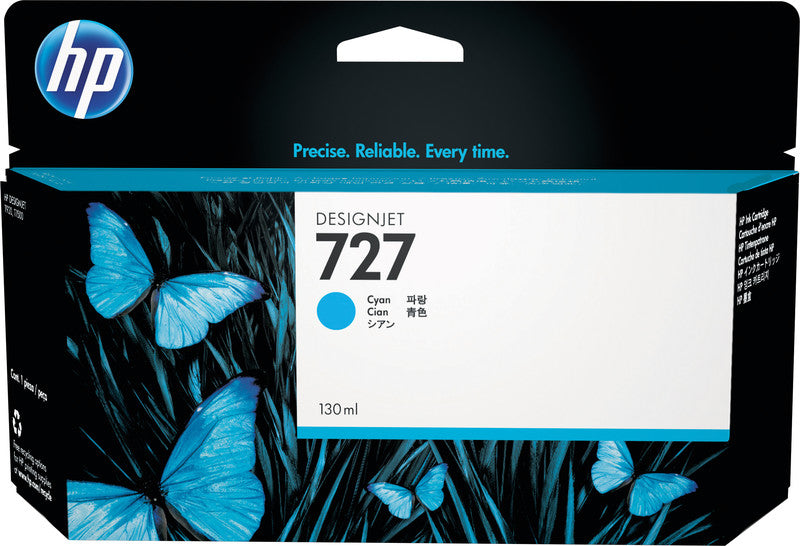 HP Tintenpatrone 727, cyan – für Inkjetdrucker/Multifunktionsgeräte