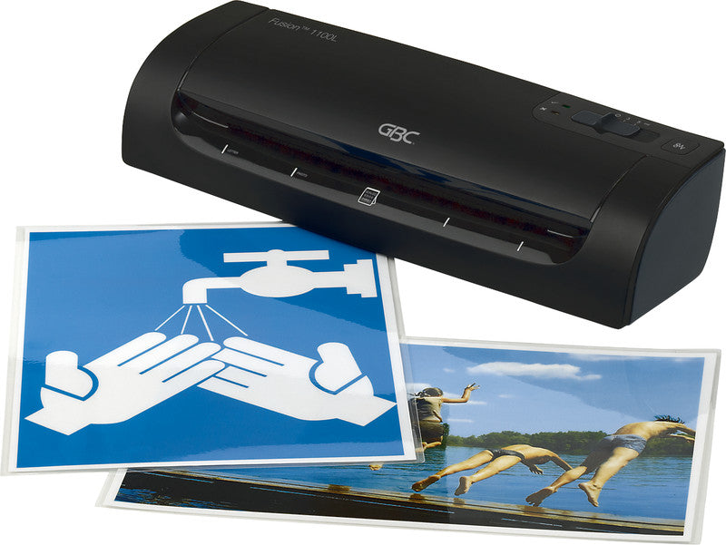 GBC Fusion 1100L Laminiergerät A4 – 2-Rollen, 75–125 µm, Kaltlamination, Aufheizzeit 3 Min., 330 mm/min