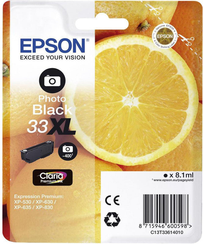 Epson Tintenpatrone 33XL, Schwarz, 530 Seiten – für 33XL