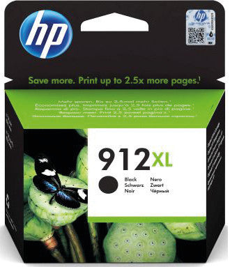 HP Tintenpatrone 912XL, Schwarz, XL – für Inkjetdrucker/Multifunktionsgeräte