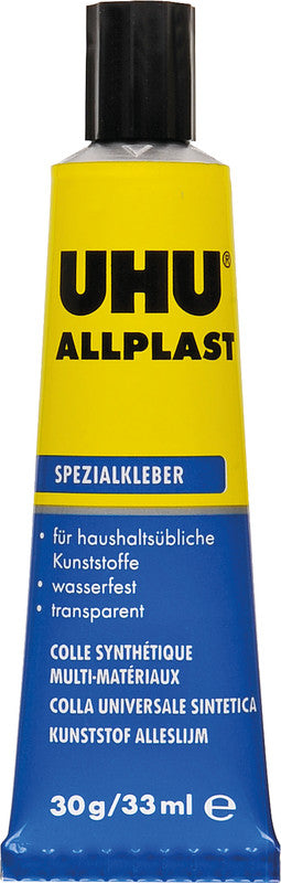 UHU Bastelkleber – 30 g – transparent trocknend, wasserfest – für Basteln