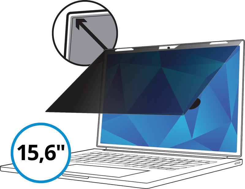 3M Displayschutz für Notebooks bis 15,6" – Schwarz
