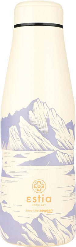 Estia Trinkflasche – 5 dl – Edelstahl, isoliert, Schraubverschluss, auslaufsicher, BPA-frei – Alpine Essence