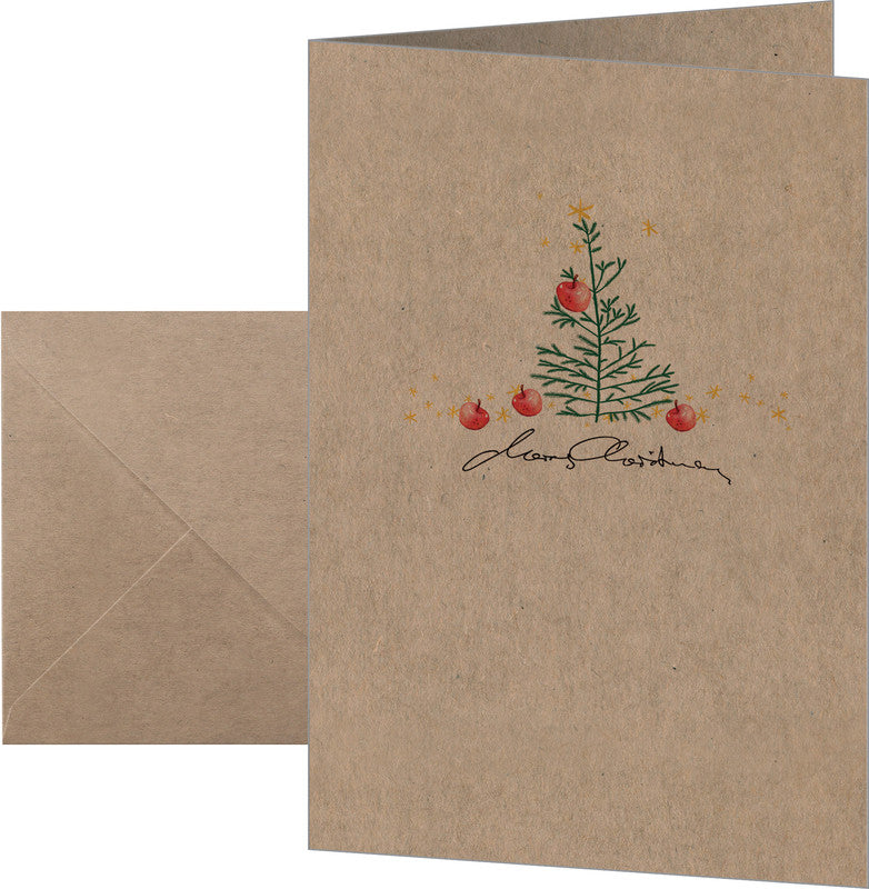 Sigel Weihnachtsgrusskarte (mit Äpfeln) – A6 (105 × 148 mm) – mit Umschlägen, für Inkjet/Laser/Kopierer