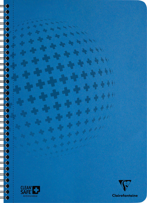Clairefontaine Spiralheft A4, kariert (5 mm), 60 Blatt, mikroperforiert, 90 g/m² – blau