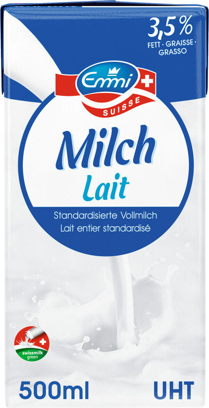 EMMI Vollmilch UHT – 3,5% Fett – 0,5 l