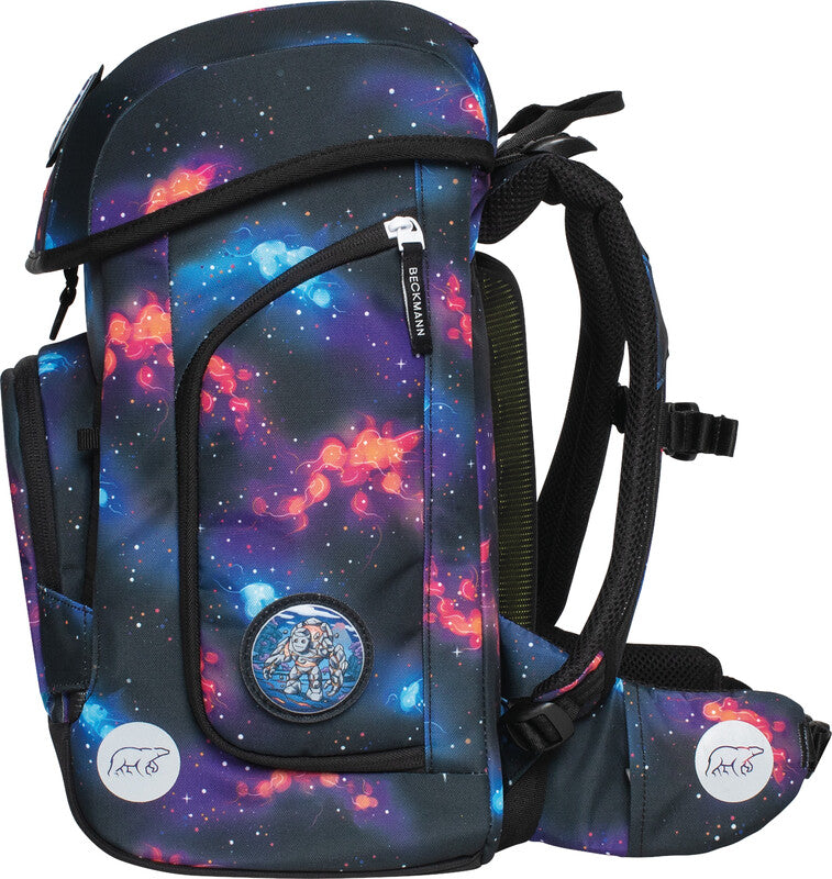 Beckmann Schulrucksack Plus Air – 6-teilig – Ninja Elements