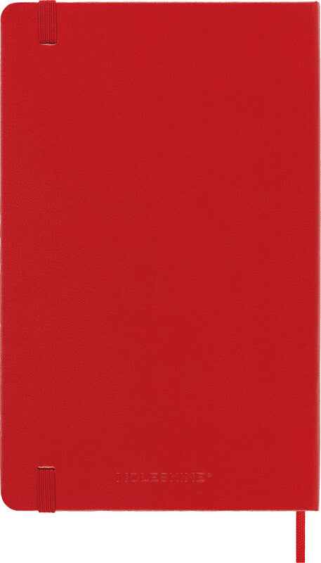 Moleskine Schüleragenda – 1 Woche pro Seite, gebunden, 13 × 21 cm, Aug–Jul, scharlachrot, FSC