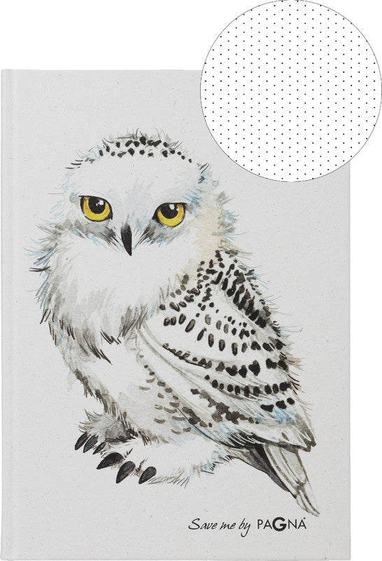 Pagna Notizbuch A5, punktkariert, Fadenheftung, Karton, 128 Seiten, 70 g/m² – weiss