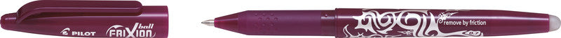 Pilot FriXion Ball Gelschreiber – weinrot, 0,7 mm, radierbar, Kappe, nachfüllbar