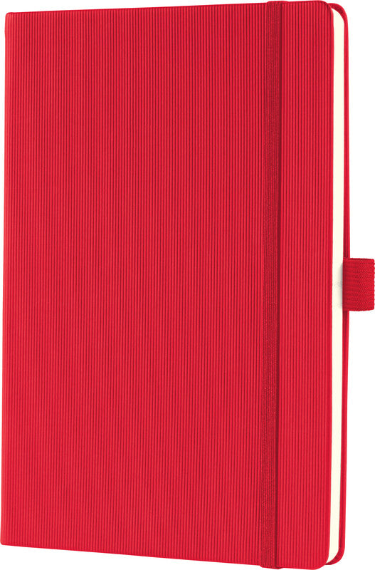Sigel Notizbuch Conceptum, A5, kariert, Fadenheftung, Hardcover, 194 Seiten, 80 g/m² – rot