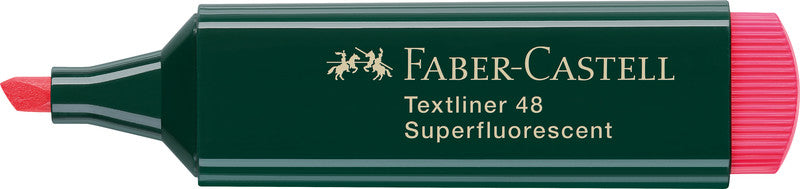 Faber-Castell Textmarker rot – Keilspitze, 1–5 mm, nachfüllbar