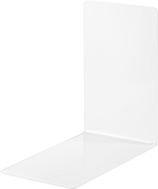 Alco Buchstütze – weiss – 85 × 140 mm – Metall, 2 Stück