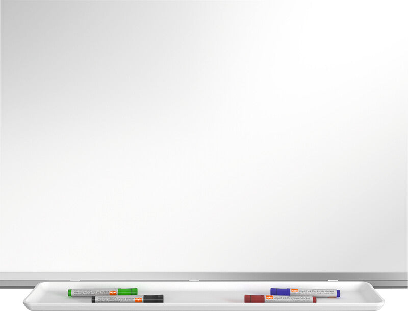 Nobo Whiteboard – 60 × 45 cm, Emaille, magnetisch, Aluminiumrahmen, Wandmontage, inkl. Stifteablage