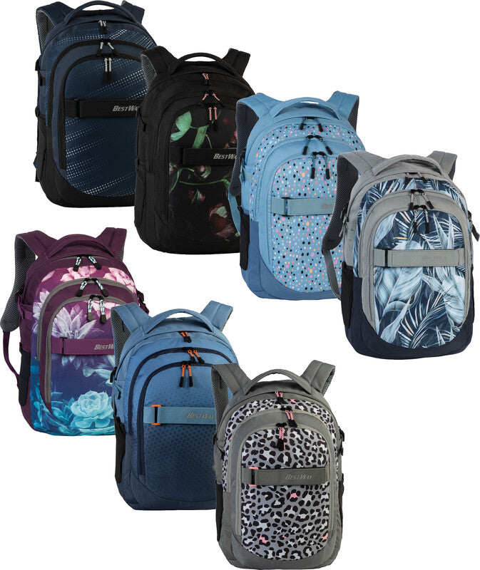 Bestway Evolution Air – Notebook-Rucksack – für 15" Notebook, 22 l, Kunststoff, Mittelgrau/Rosa