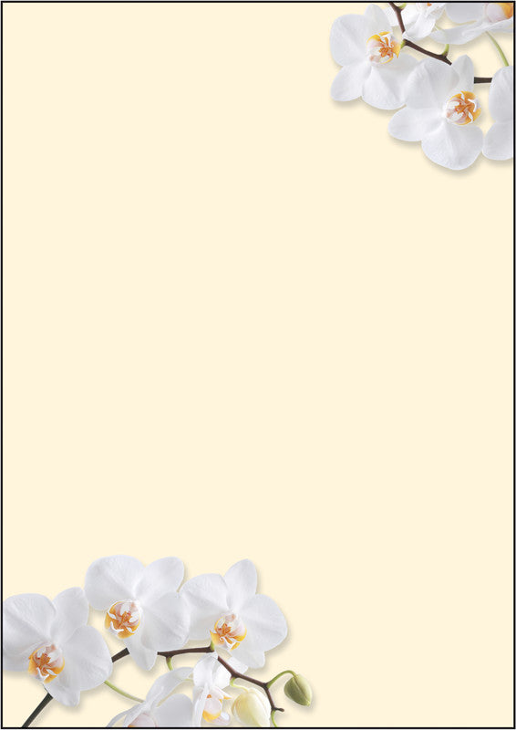 Sigel Designpapier White Orchid – A4, 90 g/m², 50 Blatt