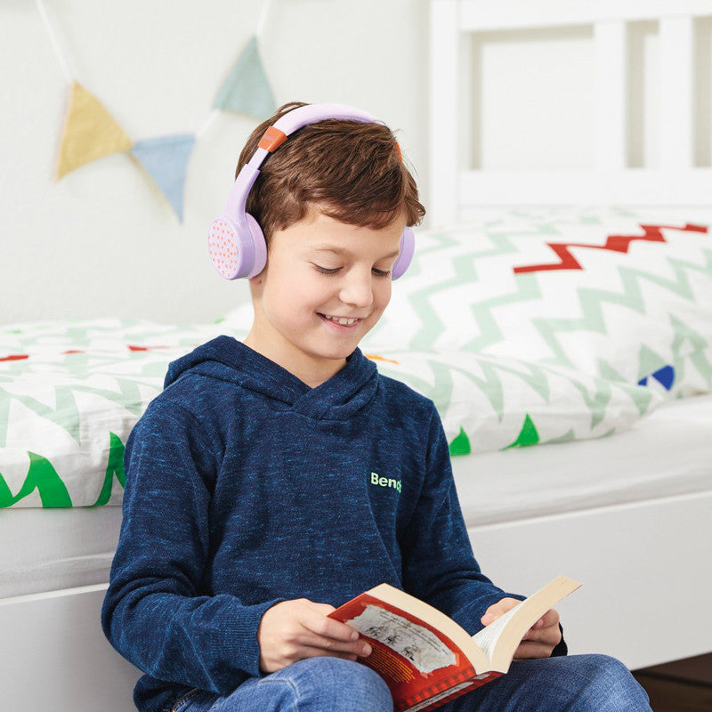 Hama Teens Guard II – On-Ear Headset – Bluetooth, Lautstärkebegrenzung 85 dB – Lila/Orange – bis 50 h