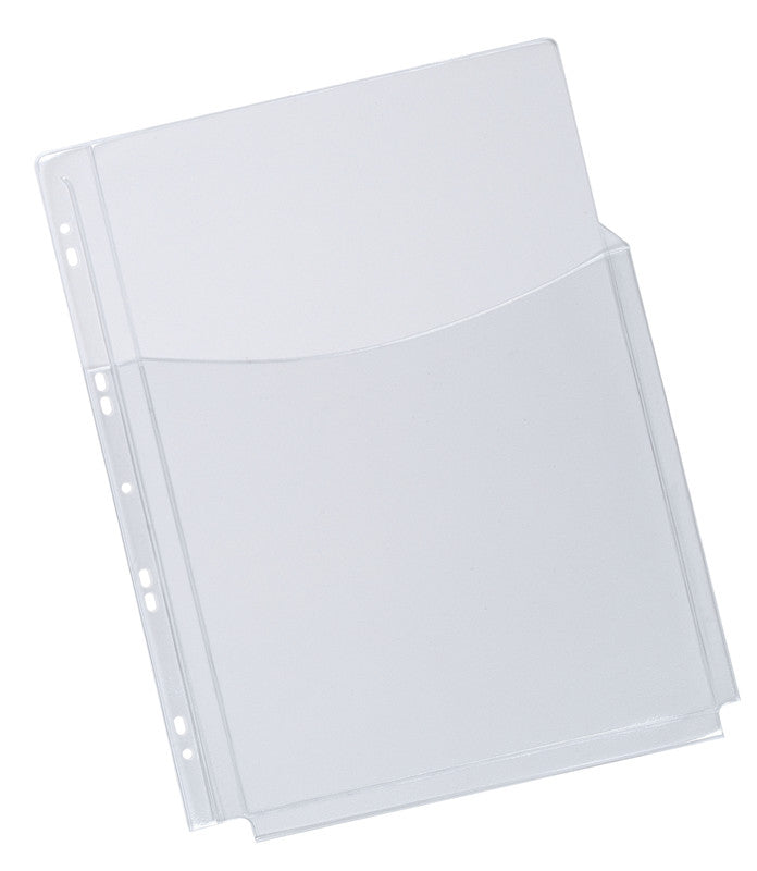 Q-CONNECT Sichtmappe A4 – transparent, Kunststoff, glänzend, 180 µm, 5er-Pack