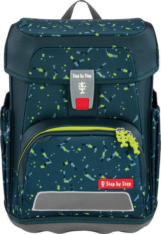 Step by Step Schulrucksack-Set Cloud – 5-teilig – Bagger Rocco – Recycelte Materialien