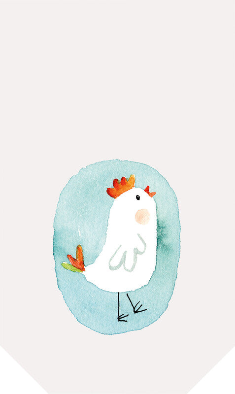 Braun + Company Cellophantüten Blue Chick, mit Kreuzboden, transparent – 115 × 190 mm – 10 Stk.