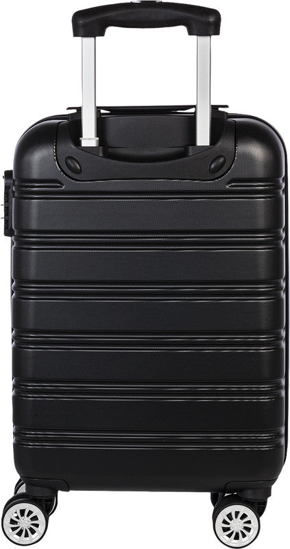 Worldpack Handgepäck-Trolley New York – 38 l, ABS-Hartschale, 4 Doppelrollen, schwarz, 35 × 55 × 20 cm