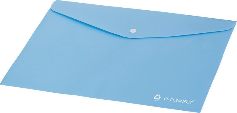 Q-connect Sichtmappe A4 – Hellblau, Kunststoff, 172 Mikron