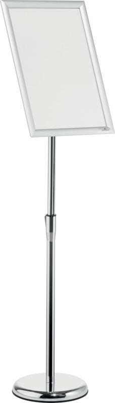 Durable Infoständer – für A3 Hoch-/Querformat, silber, Metall, 250 × 250 × 1290 mm