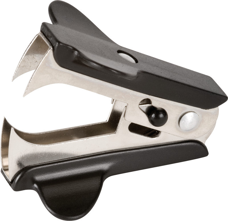 Q-CONNECT Hefter, Heftklammernentferner mit Arretierung, Schwarz/Silber